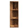 vidaXL Γωνιακό ντουλάπι παλιό ξύλο 33x33x100 cm Ξύλο μηχανής