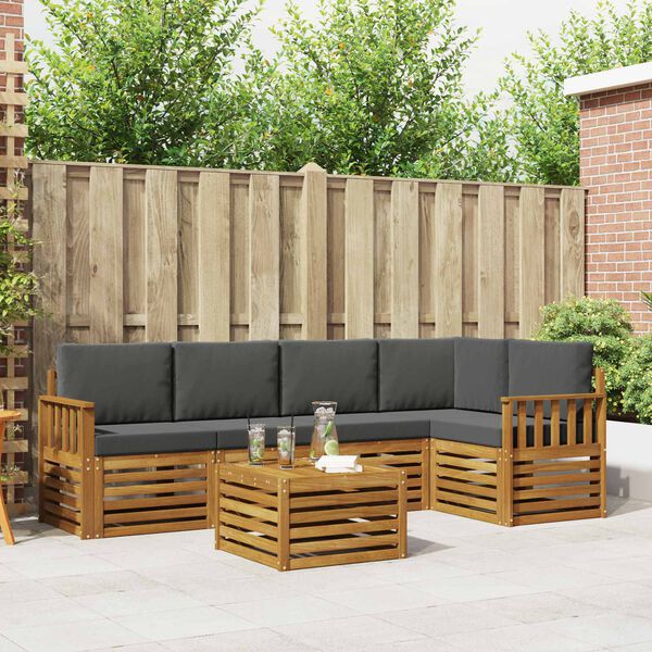 vidaXL &Sigma;&epsilon;&tau; &Kappa;&alpha;&nu;&alpha;&pi;έ 6 pcs &Phi;&upsilon;&sigma;&iota;&kappa;ό &kappa;&alpha;&iota; &Alpha;&nu;&theta;&rho;&alpha;&kappa;ί &Sigma;&tau;&epsilon;&rho;&epsilon;ό &Xi;ύ&lambda;&omicron; &Alpha;&kappa;&alpha;&kappa;ί&alpha;&sigmaf;