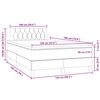vidaXL &Kappa;&rho;&epsilon;&beta;ά&tau;&iota; Boxspring &mu;&epsilon; &Sigma;&tau;&rho;ώ&mu;&alpha; & LED &Sigma;&kappa;.&Gamma;&kappa;&rho;&iota; 120x190&epsilon;&kappa;. &Beta;&epsilon;&lambda;&omicron;ύ&delta;&iota;&nu;&omicron;