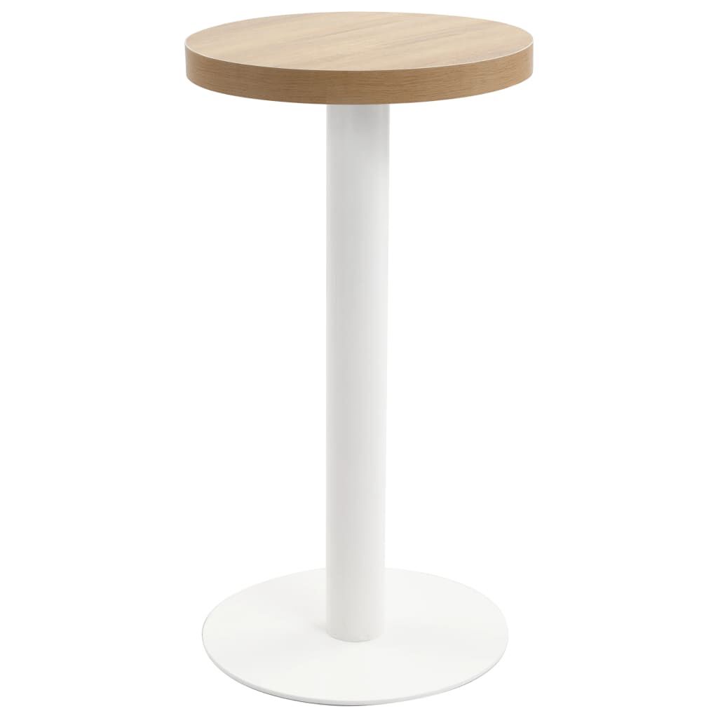 vidaXL Τραπέζι Bistro Ανοιχτό Καφέ 40 εκ. από MDF