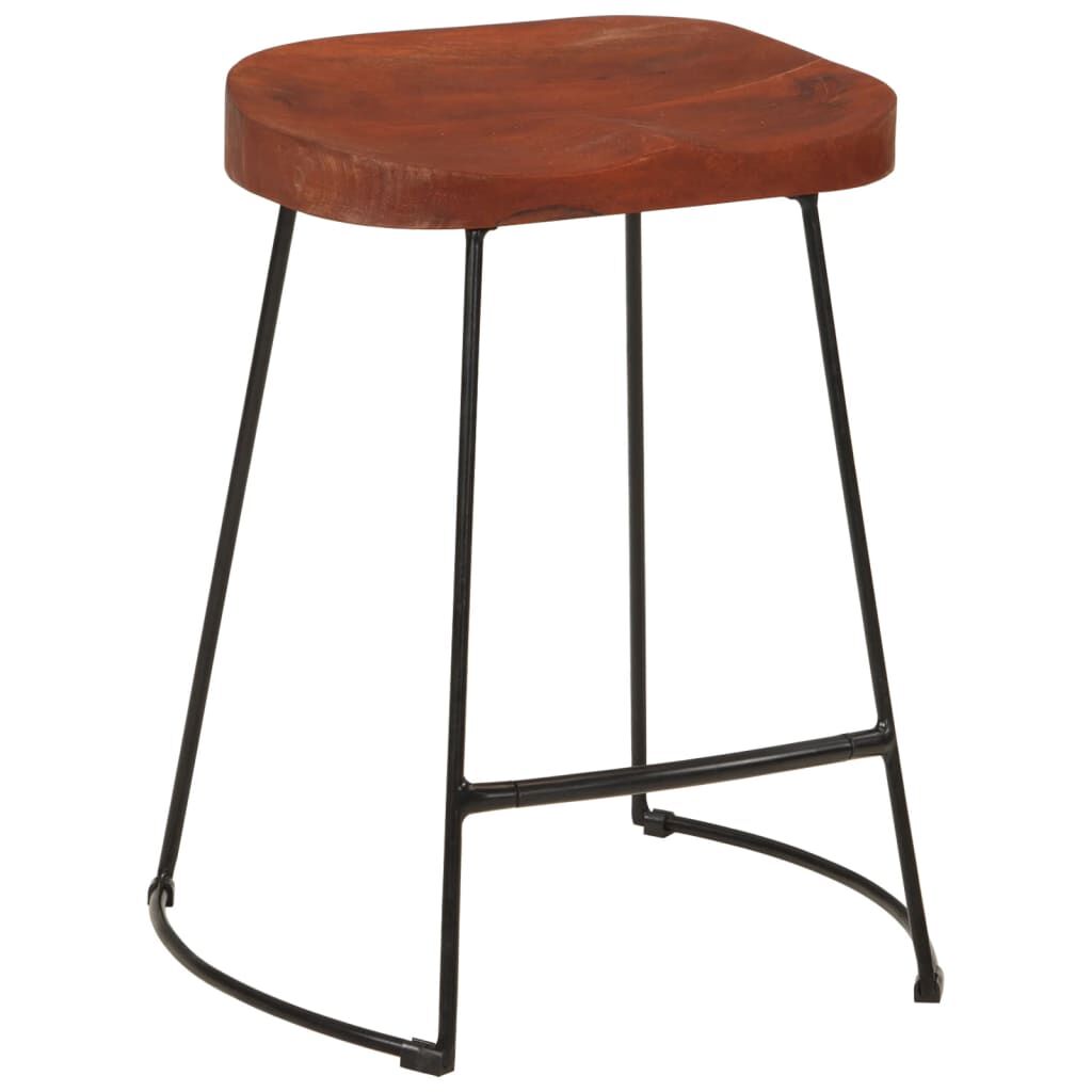 vidaXL Σκαμπό Μπαρ Gavin 2 τεμ. 45 x 38 x 53 εκ. από Μασίφ Ξύλο Μάνγκο