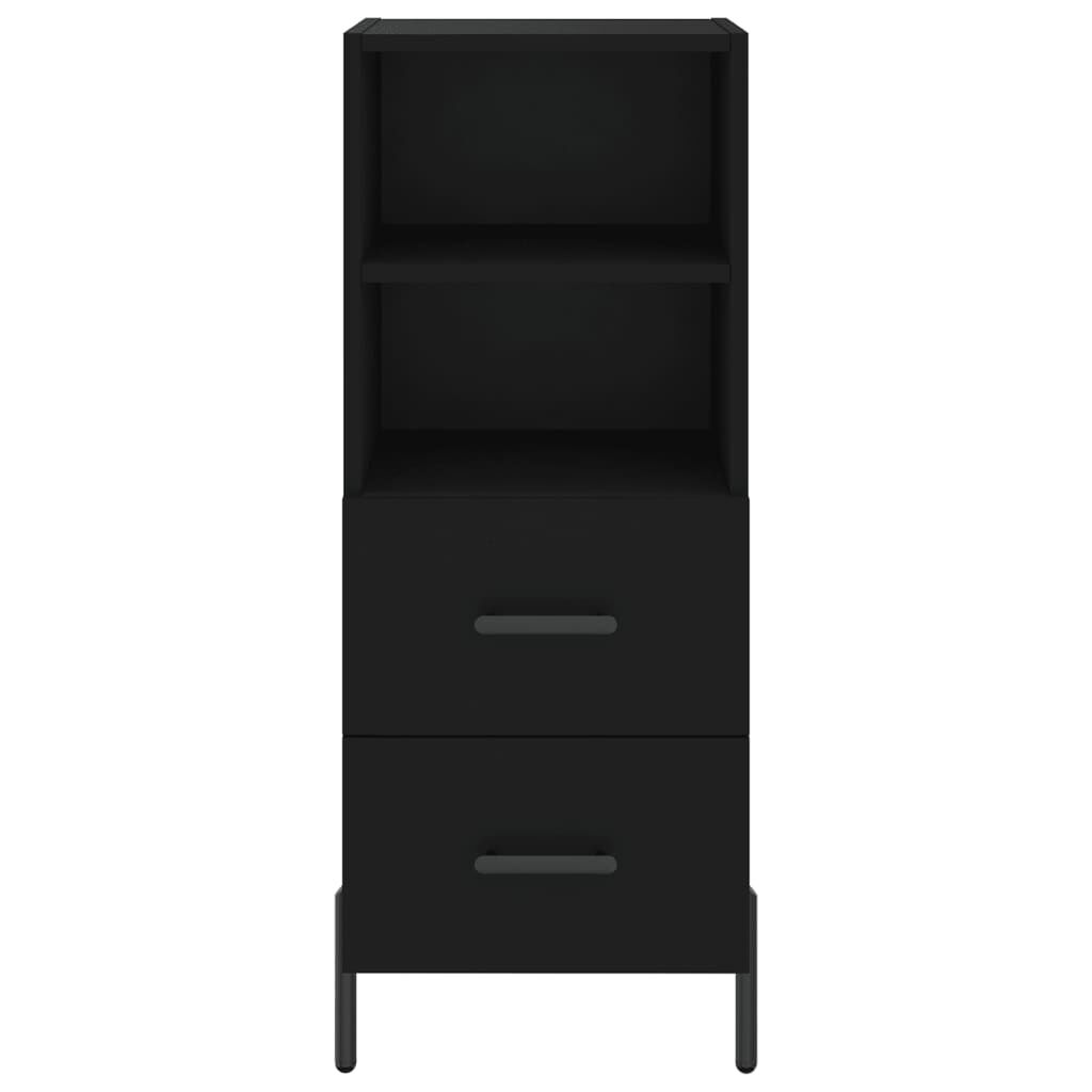 vidaXL Ντουλάπι Μαύρο 34,5 x 34 x 90 εκ. από Επεξεργασμένο Ξύλο