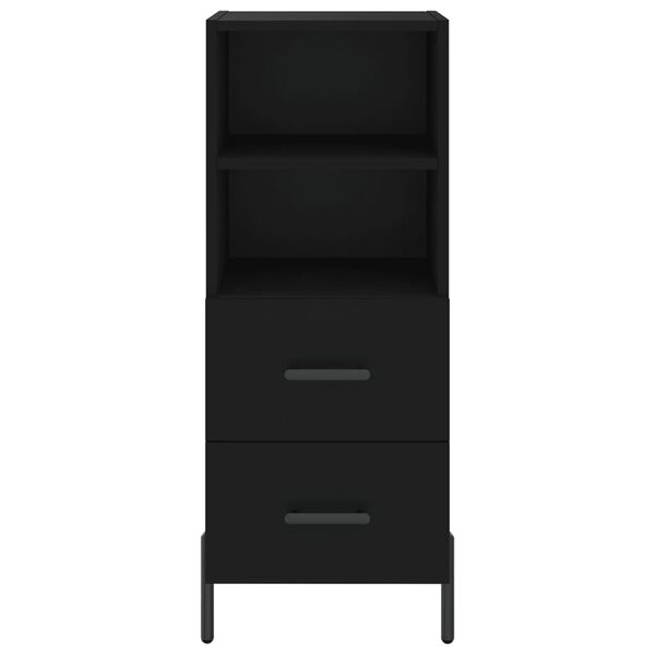 vidaXL Ντουλάπι Μαύρο 34,5 x 34 x 90 εκ. από Επεξεργασμένο Ξύλο