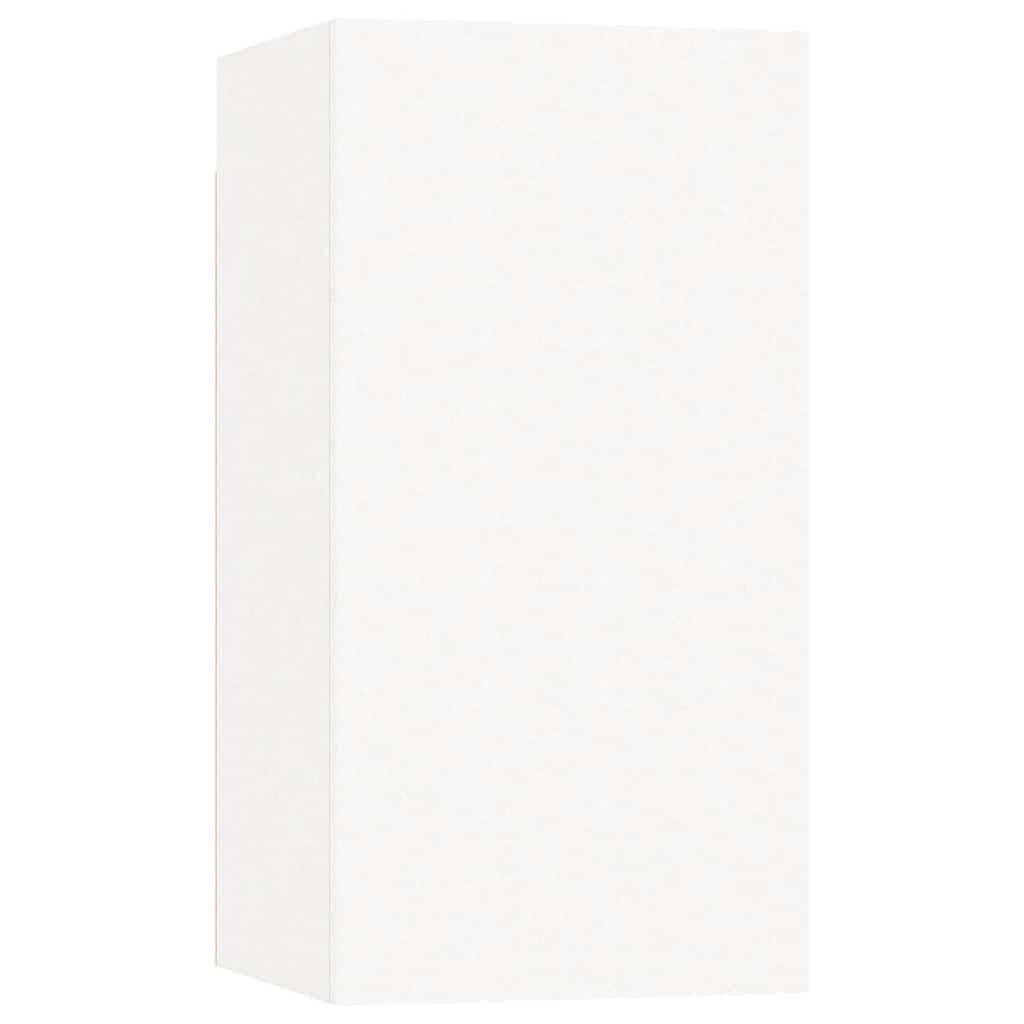 vidaXL Έπιπλα Τηλεόρασης 2 τεμ. Λευκά 30,5x30x60 εκ. από Επεξ. Ξύλο