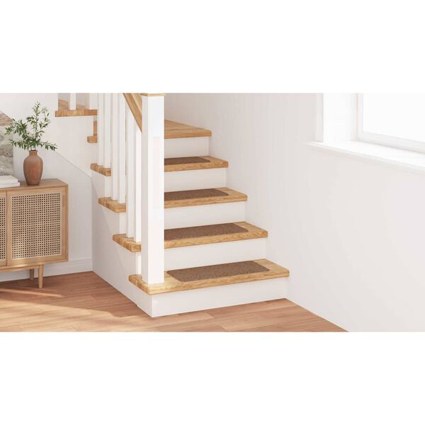 vidaXL Χαλιά Σκαλοπατιών Αντιολισθητικά 15 pcs Κίτρινο 60 x 25 cm PP