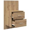 vidaXL Τοίχου κομοδίνο Επιτοίχιο 2 pcs Artisan Oak 48,5 x 32,5 x 80 εκ