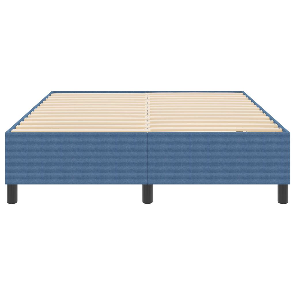 vidaXL Κρεβάτι με ελατήριο Μπλε 160x200 εκ. από Κορντούρα