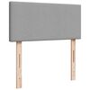 vidaXL Κρεβάτι Boxspring με Στρώμα Ανοιχτό Γκρι 80x200 εκ. Υφασμάτινο