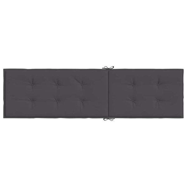 vidaXL Μαξιλάρι Σεζλόνγκ Ανθρακί (75+105) x 50 x 4 εκ. Υφασμάτινη