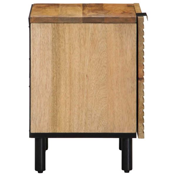 vidaXL Κομοδίνα 2 τεμάχια καφέ 40x33x46 cm από μασίφ ξύλο Mango