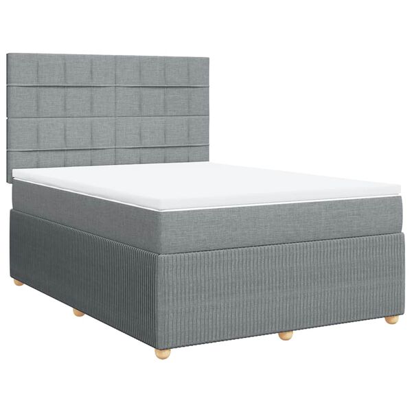 vidaXL &Kappa;&rho;&epsilon;&beta;ά&tau;&iota; Boxspring &mu;&epsilon; &Sigma;&tau;&rho;ώ&mu;&alpha; &Alpha;&nu;&omicron;&iota;&chi;&tau;ό &Gamma;&kappa;&rho;&iota; 140x200 &epsilon;&kappa;. &Upsilon;&phi;&alpha;&sigma;&mu;ά&tau;&iota;&nu;&omicron;