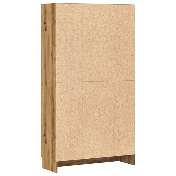 vidaXL Βιβλιοθήκη Artisan Δρυς 82,5x30,5x150 εκ. Επεξεργασμένο Ξύλο