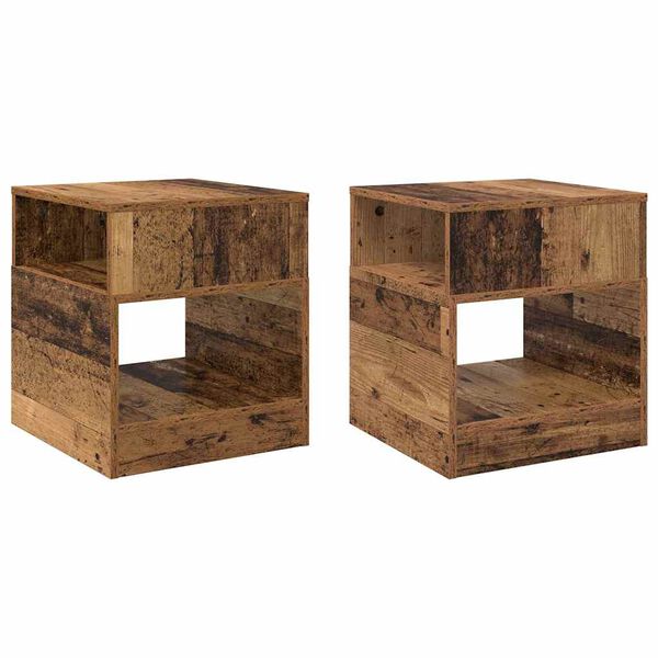 vidaXL End Table 2 pcs &Pi;&alpha;&lambda;&iota;ό &xi;ύ&lambda;&omicron; 40,5 x 40 x 45 &epsilon;&kappa; &Epsilon;&pi;&epsilon;&xi;&epsilon;&rho;&gamma;&alpha;&sigma;&mu;έ&nu;&omicron; &xi;ύ&lambda;&omicron;