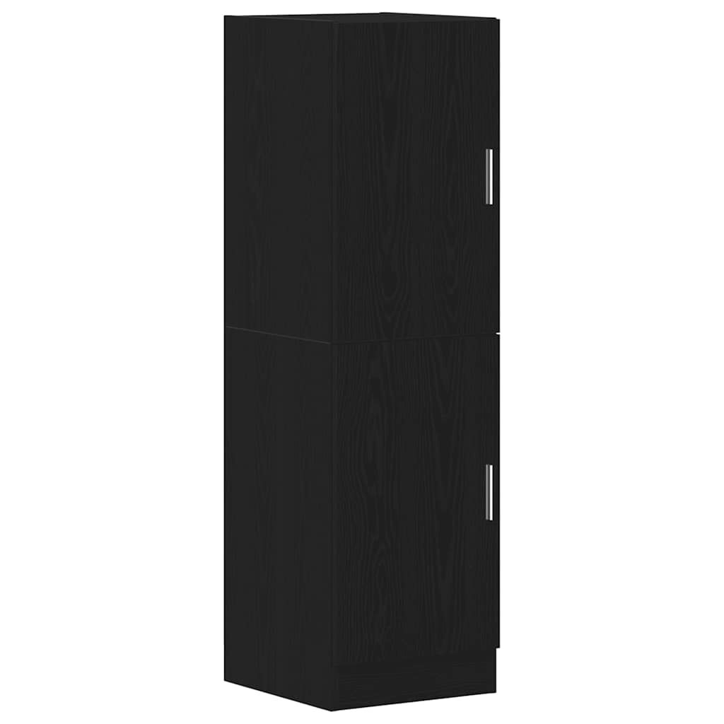 vidaXL Στήλη Κουζίνας Μαύρη 38x41,5x131,5 εκ. από Επεξεργασμένο Ξύλο