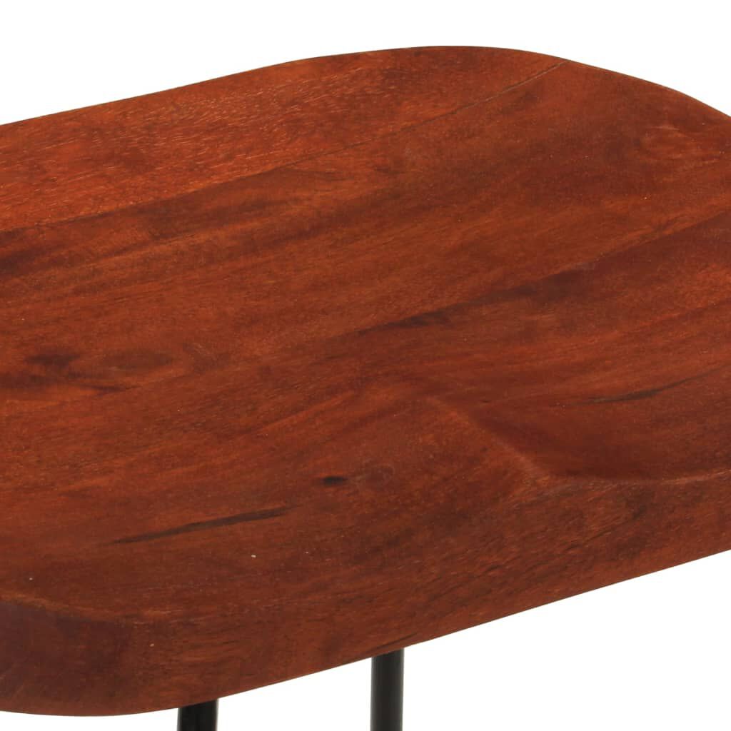 vidaXL Σκαμπό Μπαρ Gavin 2 τεμ. 50x40x78 εκ. από Μασίφ Ξύλο Μάνγκο