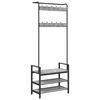 vidaXL Κρεμάστρα Γκρι sonoma 75 x 34 x 184 εκ Επεξεργασμένο ξύλο