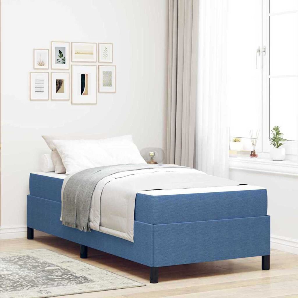 vidaXL Σκελετός Κρεβατιού Μπλε 80 x 200 cm Βελούδο