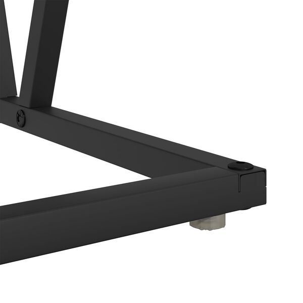 vidaXL Τραπέζι Καφέ Μαύρο Δρυς 100x50x40 εκ. Φτιαγμένο από ξύλο και μέταλλο