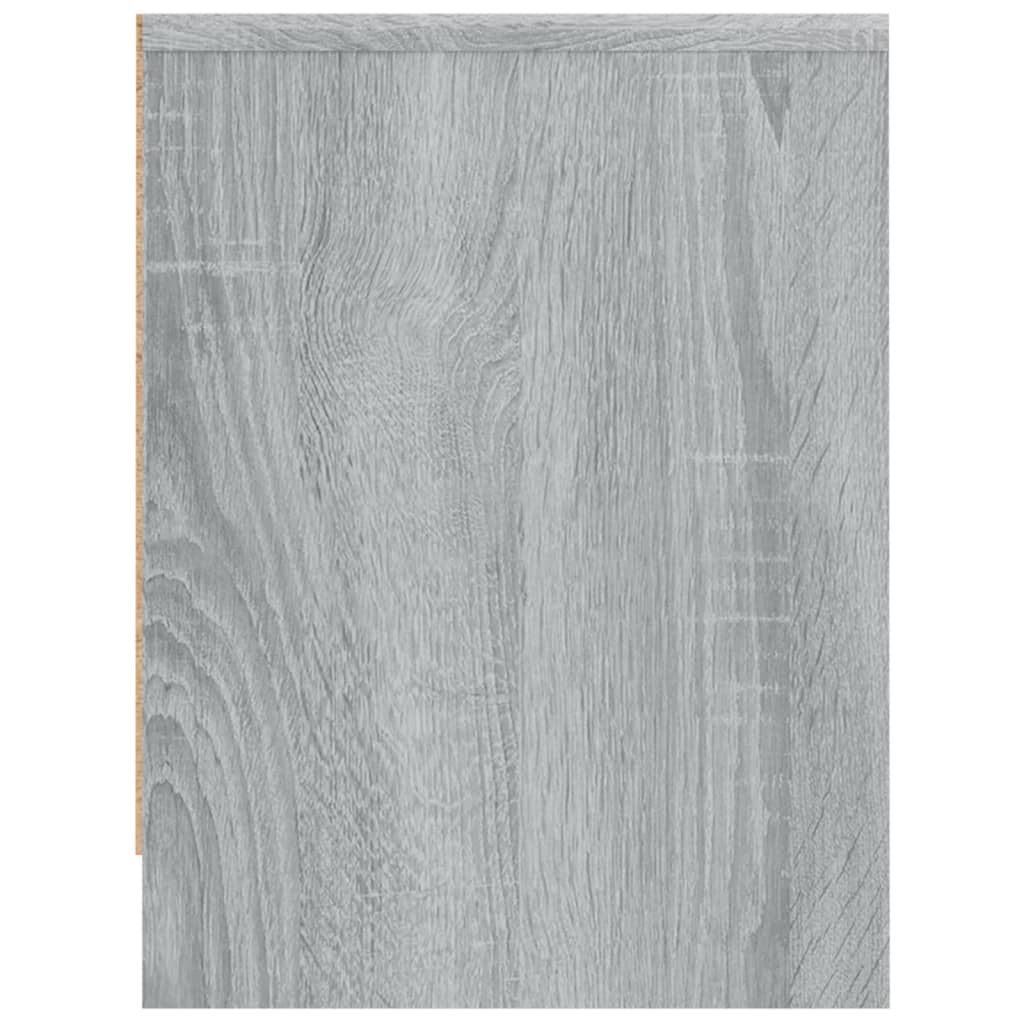 vidaXL Κομοδίνα 2 τεμ. Γκρι Sonoma 40x30x40 εκ. από Επεξεργασμένο Ξύλο