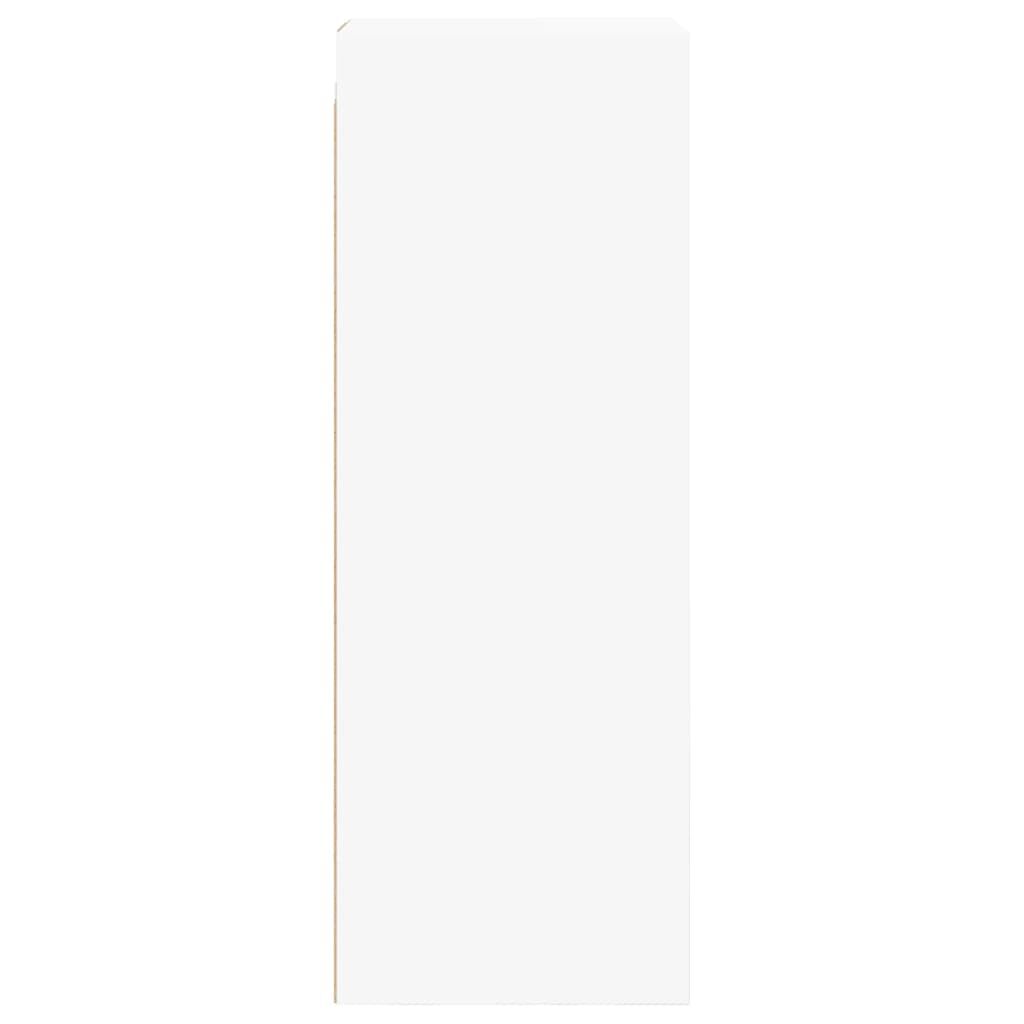 vidaXL Ντουλάπι Τοίχου Λευκό 35x37x100 εκ. με Γυάλινες Πόρτες