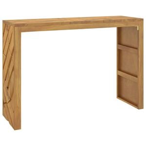 vidaXL &Tau;&rho;&alpha;&pi;έ&zeta;&iota; &kappa;&omicron;&nu;&sigma;ό&lambda;&alpha;&sigmaf; 110x35x75 cm &alpha;&pi;ό &mu;&alpha;&sigma;ί&phi; &xi;ύ&lambda;&omicron; &tau;&iota;&kappa;