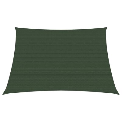vidaXL Πανί Σκίασης Σκούρο Πράσινο 3/4 x 3 μ. από HDPE 160 γρ./μ²