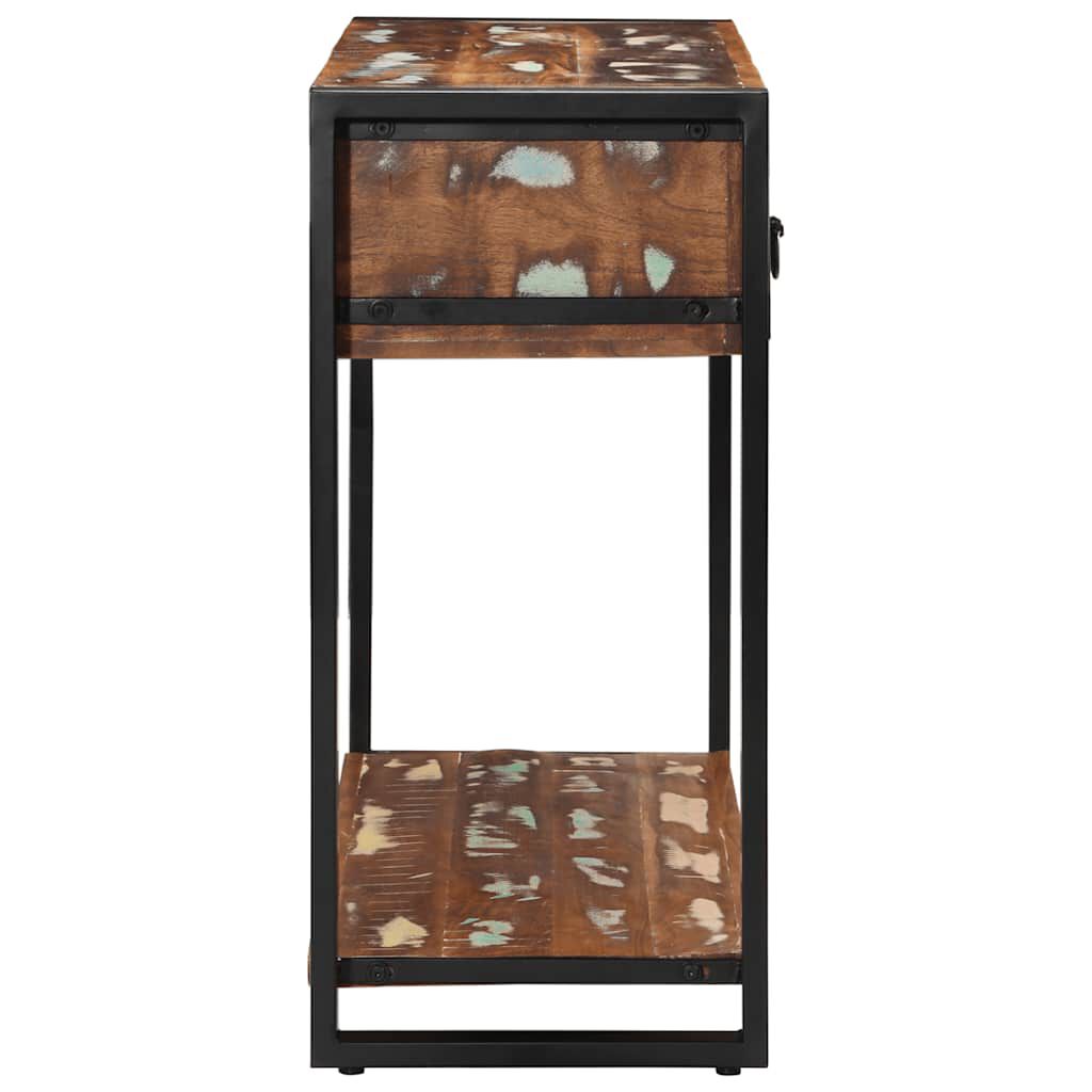 vidaXL Τραπέζι κονσόλας Πολύχρωμο 100x35x75 cm Στερεό ξύλο ανακτημένο