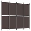 vidaXL &Delta;&iota;&alpha;&chi;&omega;&rho;&iota;&sigma;&tau;&iota;&kappa;ό &Delta;&omega;&mu;&alpha;&tau;ί&omicron;&upsilon; &mu;&epsilon; 4 &Pi;ά&nu;&epsilon;&lambda; &Kappa;&alpha;&phi;έ 200x180 &epsilon;&kappa;. &alpha;&pi;ό Ύ&phi;&alpha;&sigma;&mu;&alpha;