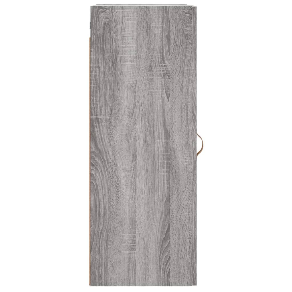 vidaXL Ντουλάπι Τοίχου Γκρι Sonoma 34,5 x 34 x 90 εκ.