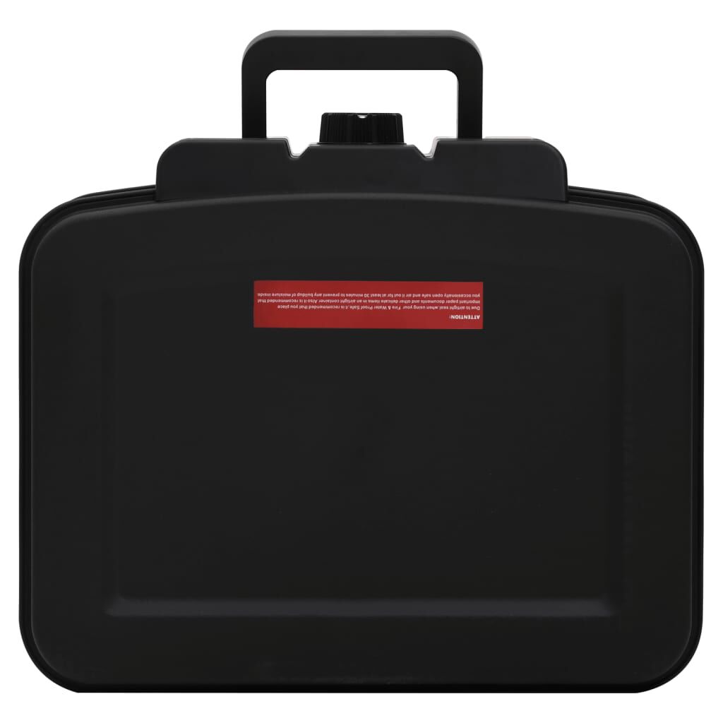 vidaXL Χρηματοκιβώτιο Μαύρο 38 x 32,5 x 16,5 εκ.