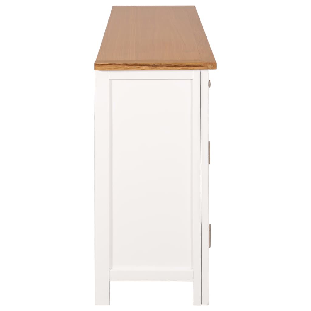 vidaXL Μπουφές 110 x 33,5 x 70 εκ. από Μασίφ Ξύλο Δρυός