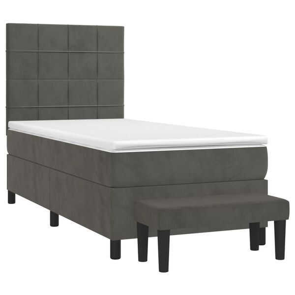 vidaXL &Kappa;&rho;&epsilon;&beta;ά&tau;&iota; Boxspring &mu;&epsilon; &Sigma;&tau;&rho;ώ&mu;&alpha; &Sigma;&kappa;&omicron;ύ&rho;&omicron; &Gamma;&kappa;&rho;&iota; 90x190 &epsilon;&kappa;. &Beta;&epsilon;&lambda;&omicron;ύ&delta;&iota;&nu;&omicron;
