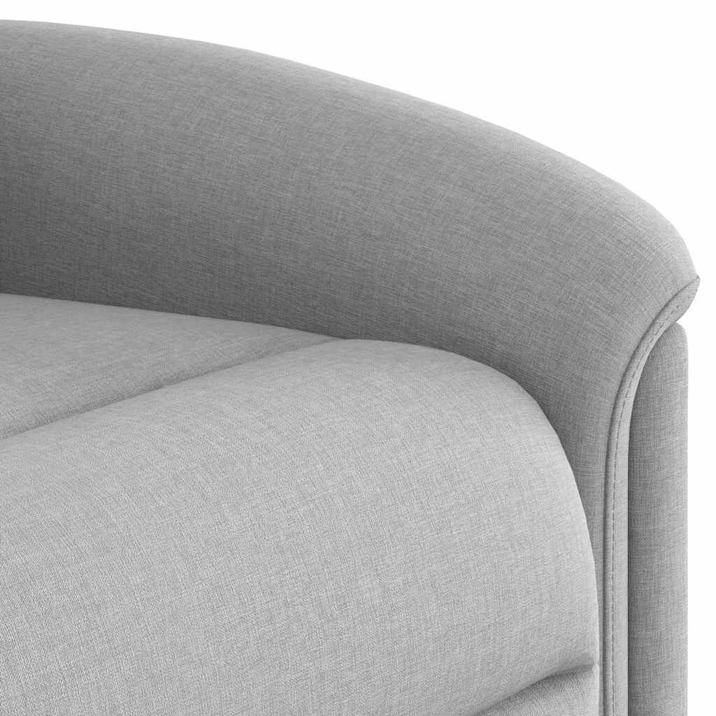 vidaXL Ηλεκτρική όρθια πολυθρόνα μασάζ Ύφασμα Γκρι σύννεφο