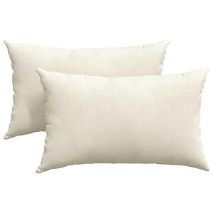 vidaXL &Mu;&alpha;&xi;&iota;&lambda;ά&rho;&iota; &Kappa;&alpha;&nu;&alpha;&pi;έ 2 pcs &Kappa;&rho;&epsilon;&mu; 50 x 30 cm &Upsilon;&phi;&alpha;&sigma;&mu;ά&tau;&iota;&nu;&omicron; &Kappa;&omicron;&rho;&nu;&tau;&omicron;&upsilon;&rho;ά