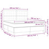 vidaXL &Kappa;&rho;&epsilon;&beta;ά&tau;&iota; Boxspring &mu;&epsilon; &Sigma;&tau;&rho;ώ&mu;&alpha; &Sigma;&kappa;&omicron;ύ&rho;&omicron; &Gamma;&kappa;&rho;&iota; 180x200 &epsilon;&kappa;. &Beta;&epsilon;&lambda;&omicron;ύ&delta;&iota;&nu;&omicron;
