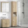vidaXL Ντουλάπι Μπάνιου με πόρτα TULUM Sonoma Δρυς 37 x 31.5 x 203 εκ