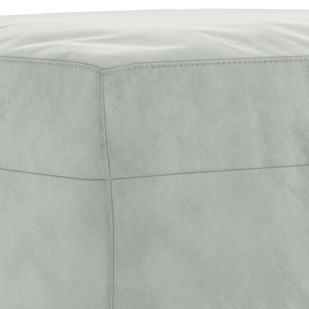 vidaXL Υποπόδιο Ανοιχτό Γκρι 60 x 50 x 41 εκ. Βελούδινο