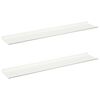 vidaXL &Pi;&lambda;&omega;&tau;ό &rho;ά&phi;&iota; &Epsilon;&pi;&iota;&tau;&omicron;ί&chi;&iota;&omicron; 2 pcs &Lambda;&epsilon;&upsilon;&kappa;ό&sigmaf; 100 x 18 x 2,5 &epsilon;&kappa; &Alpha;&tau;&sigma;ά&lambda;&iota;