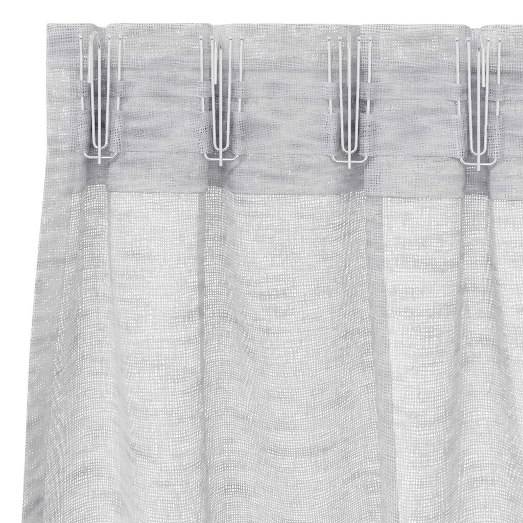 vidaXL Κουρτίνες 2 pcs Ανοιχτό γκρι 140 x 140 εκ. Πολυεστέρας