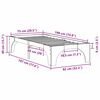 vidaXL Κρεβάτι δαπέδου Λευκό 75 x 190 cm Μασίφ ξύλο πεύκου