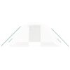 vidaXL Θερμοκήπιο με Ατσάλινο Πλαίσιο Λευκό 8 μ² 4 x 2 x 2 μ.