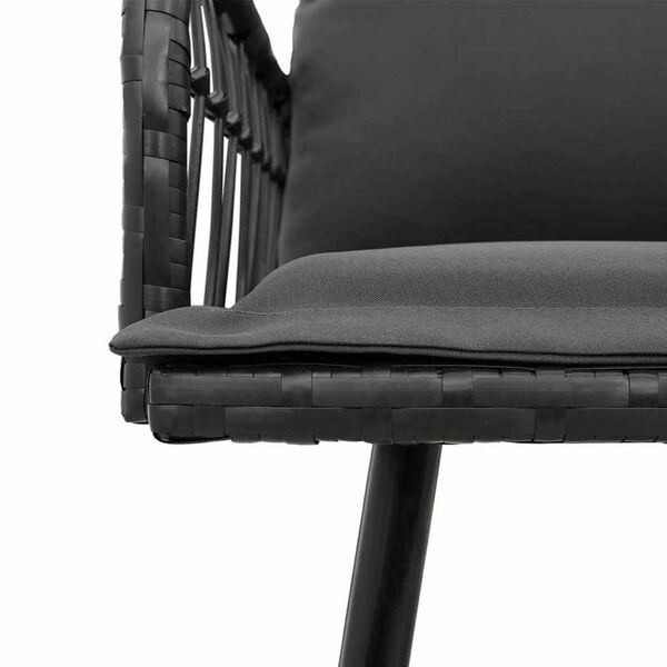 vidaXL Παγκάκι κήπου με μαξιλάρι Γκρι 114 x 64 x 78εκ Μέταλλο