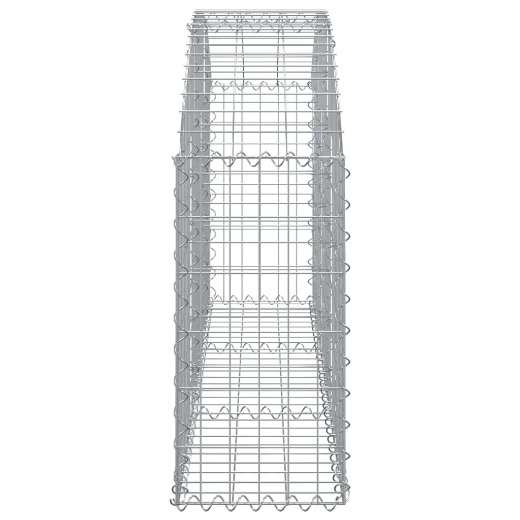 vidaXL Συρματοκιβώτιο Τοξωτό 150x30x60/80εκ. από Γαλβανισμένο Χάλυβα
