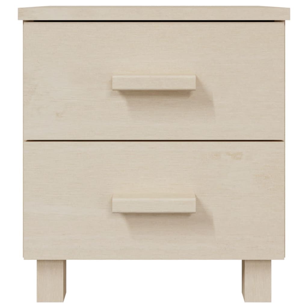 vidaXL Κομοδίνο HAMAR Καφέ Μελί 40 x 35 x 44,5 εκ. Μασίφ Ξύλο Πεύκου