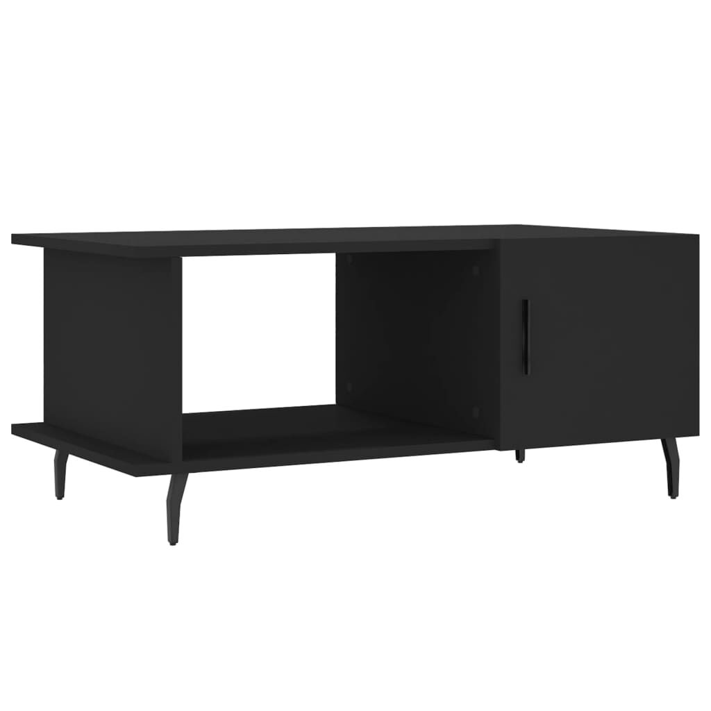 vidaXL Τραπεζάκι Σαλονιού Μαύρο 90x50x40 εκ. Επεξεργασμένο Ξύλο