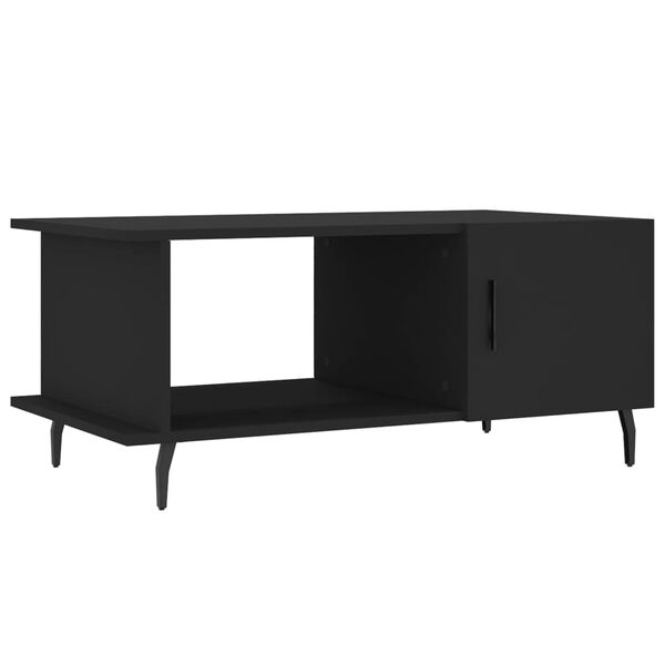 vidaXL Τραπεζάκι Σαλονιού Μαύρο 90x50x40 εκ. Επεξεργασμένο Ξύλο