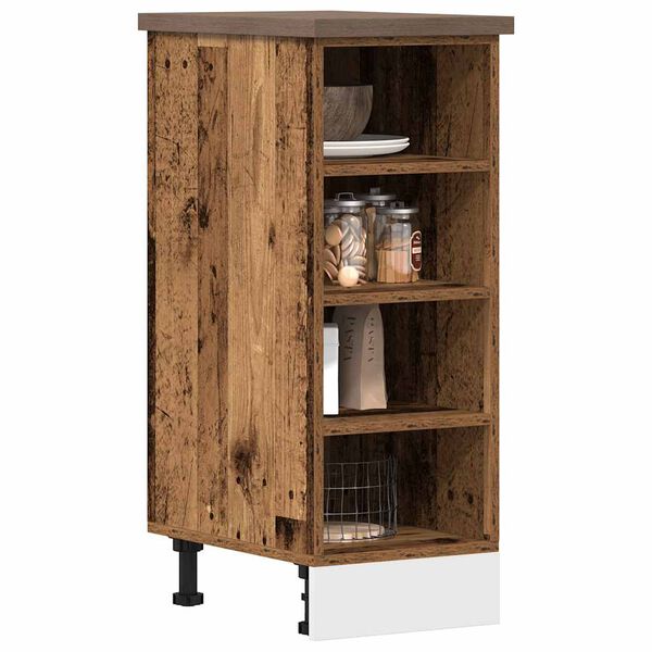 vidaXL Κάτω ντουλάπι Riga Παλιό ξύλο 30x44,5x81,5 cm