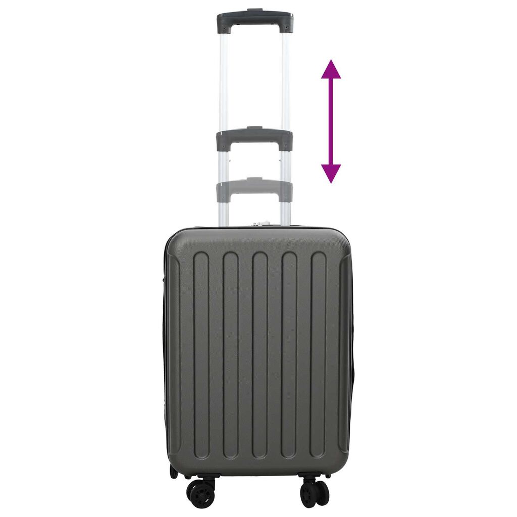 vidaXL Βαλίτσα Σκούρο γκρι 34 x 23 x 55.5 εκ. ΑΒΣ Πλαστικό