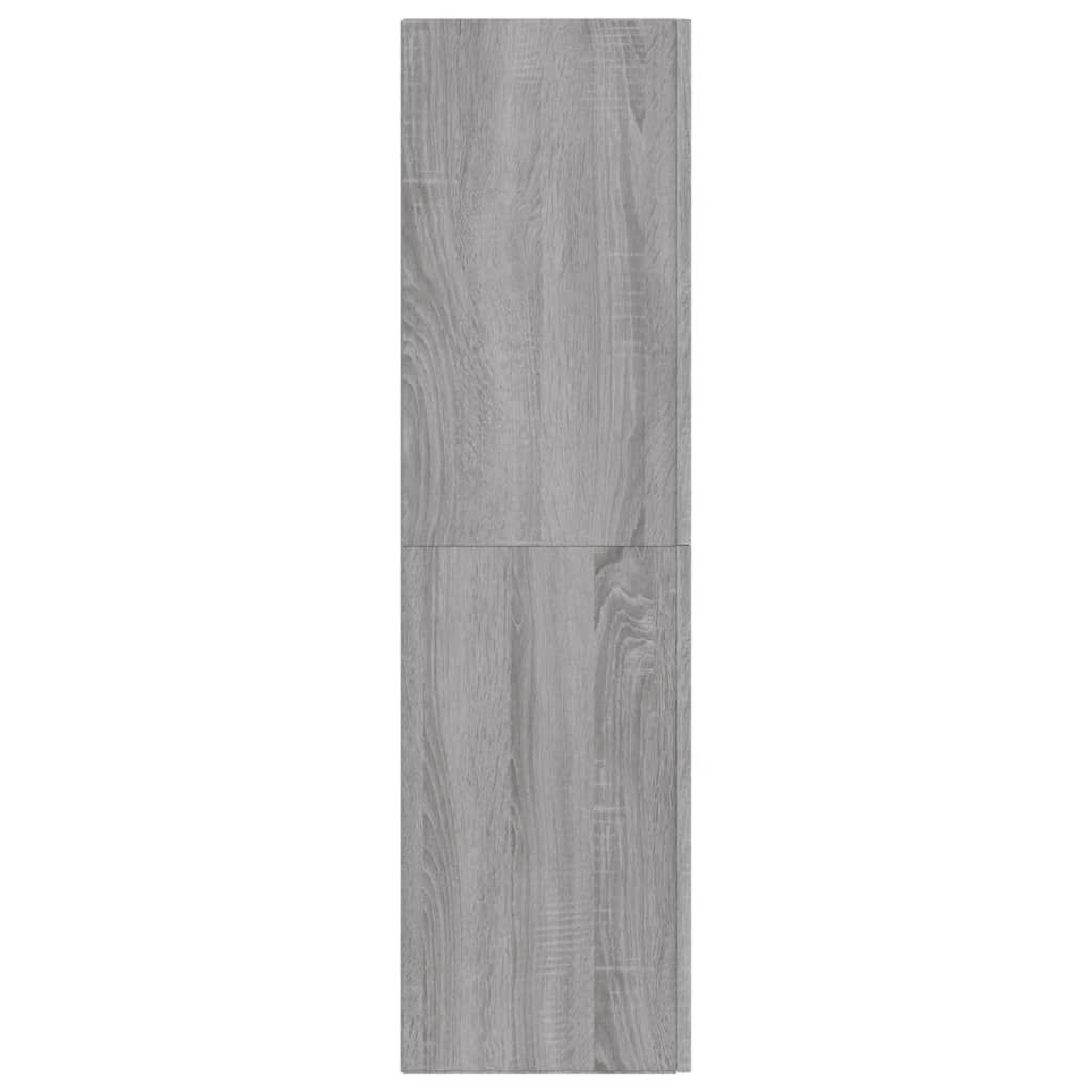 vidaXL Έπιπλο Τηλεόρασης Επιτοίχιο Γκρι Sonoma 30,5 x 30 x 110 εκ.