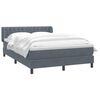 vidaXL Box Spring &Kappa;&rho;&epsilon;&beta;ά&tau;&iota; &mu;&epsilon; &sigma;&tau;&rho;ώ&mu;&alpha; &Sigma;&kappa;&omicron;ύ&rho;&omicron; &gamma;&kappa;&rho;&iota; 140x220 cm &Beta;&epsilon;&lambda;&omicron;ύ&delta;&iota;&nu;&omicron;